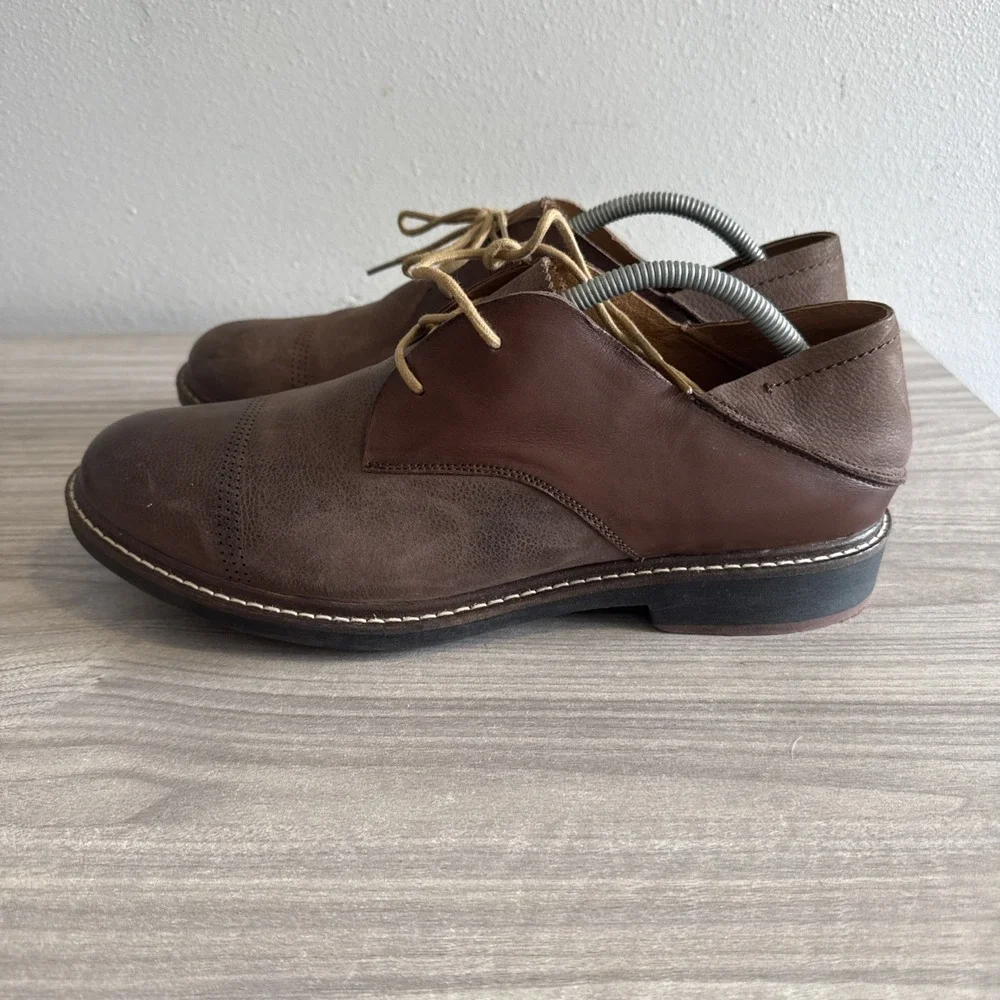 Olukai Brown Walino M 10257 SASA Men's Oxford Leather Dress Shoes Sz 12